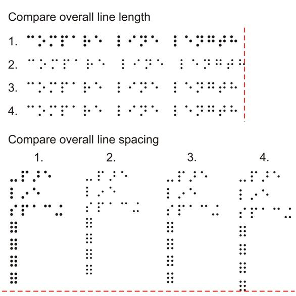 Image: Sample Braille Fonts
