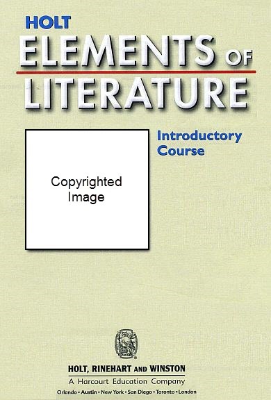 Front cover for HOLT ELEMENTS OF LITERATURE Introductory Course