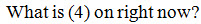 Answer cue of 4 in parentheses is within a question