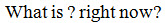 A freestanding question mark is within a question