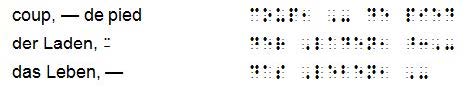 Foreign entries with print symbols to indicate repetition